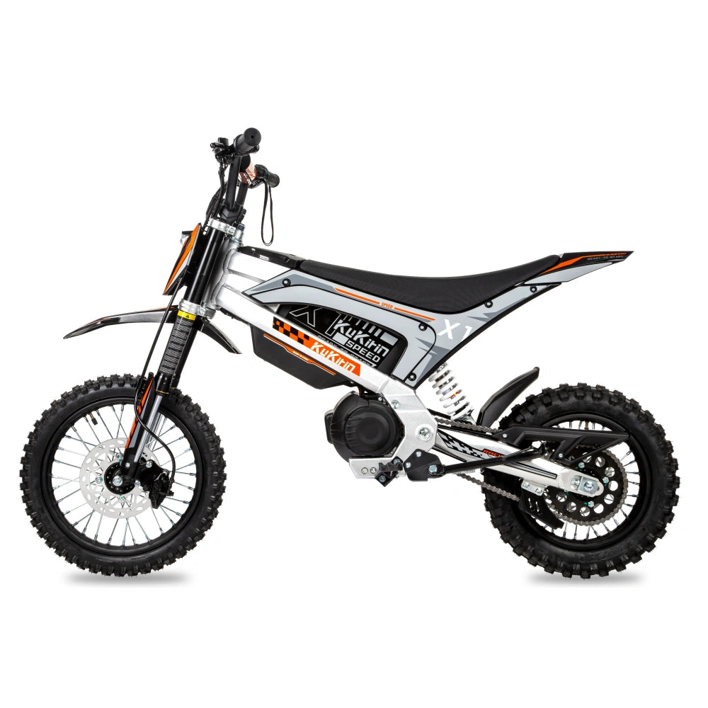 KuKirin X1 Electric Dirt Bike | 2000W Peak Mid-Drive Motor, 48V 20.8Ah Removable Battery, 50km/h Max Speed, 14"/12" Off-road Tires