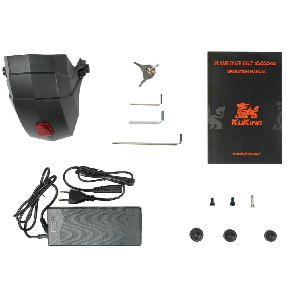 Monopattino Elettrico KuKirin G2 Ultra (UK) Dual Motor | Motori 2x800W, Batteria 48V 18Ah, Autonomia 55km, Velocità Massima 50km/h, Pneumatici Sottovuoto da 10", Sospensione a Sbalzo