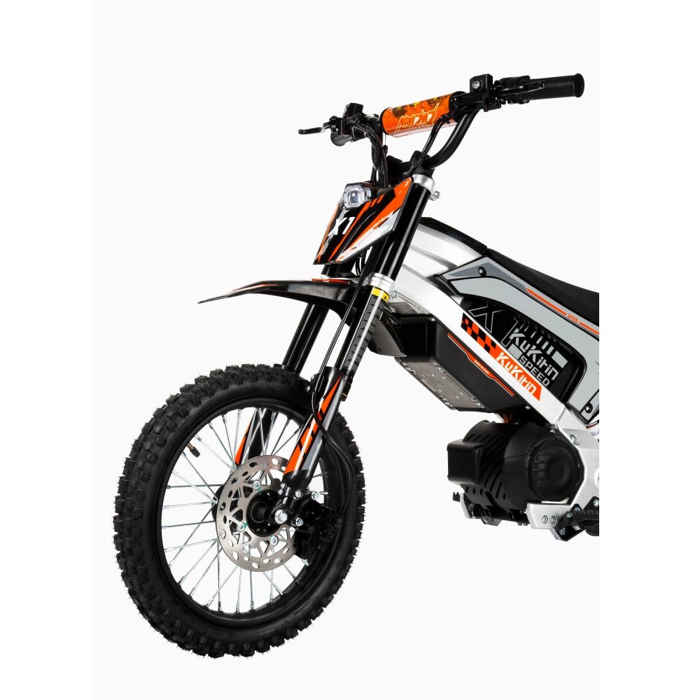 Vélo tout terrain électrique KuKirin X1 | Moteur central de pointe 2000 W, batterie amovible 48 V 20,8 Ah, vitesse max 50 km/h, pneus tout terrain 14"/12"